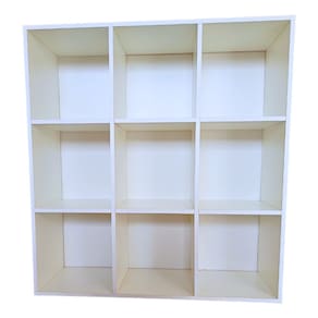 Estante Expositor Colméia com 9 Nichos, Ideal para Livros, Organizador Branco - cód. 309