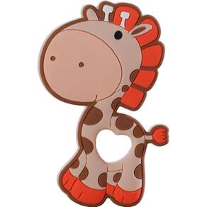 Mordedor Girafa Funny para Bebê de Silicone 7,03x6,55x0,83cm