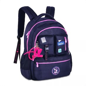 Mochila De Costas Luluca Feminina Escolar Juvenil - Azul