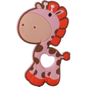 Mordedor Girafa Funny para Bebê de Silicone 7,03x6,55x0,83cm