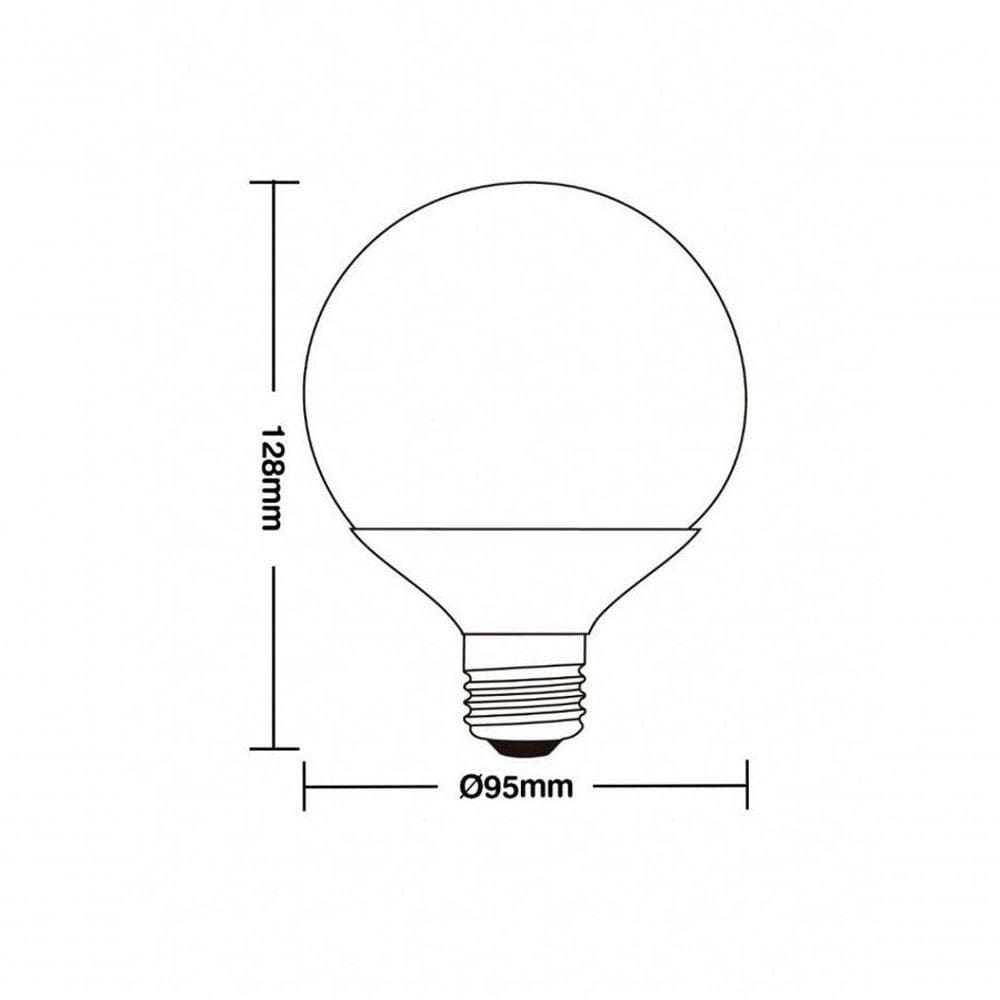 Lâmpada Led Globo 100 E27 3000k 9,5w - Taschibra