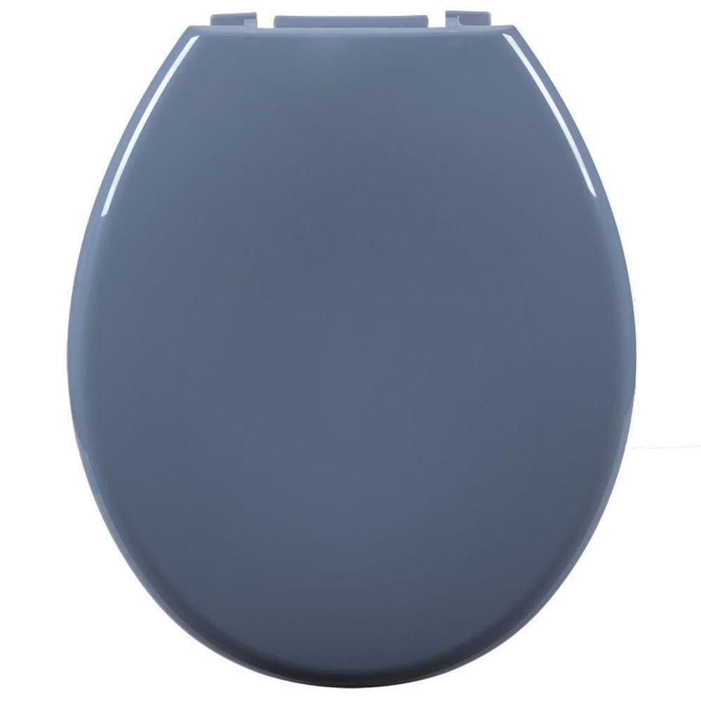 Assento Almofadado Oval Cinza Escuro