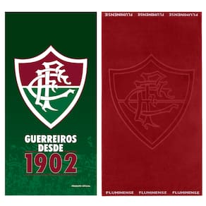 Kit 2 Toalhas Fluminense Banho Praia e Piscina Oficial Clubes do Brasil Licenciado Buettner