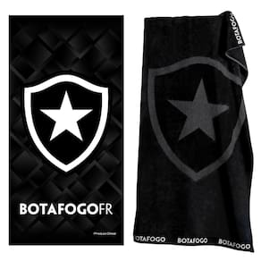 Kit 2 Toalhas Botafogo Banho Praia e Piscina Oficial Clubes do Brasil Licenciado Buettner