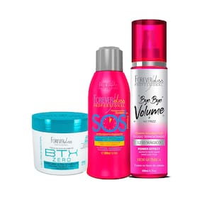 Kit Btx Zero 240g Bye Bye 200ml e SOS 300ml Forever Liss