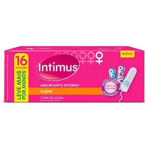 Absorvente Interno Intimus  Discreto Super 16 Unidades
