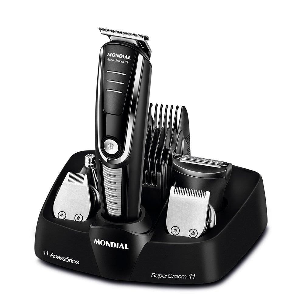 Aparador De Pelos Mondial BG-05 | Body Groom, Preto/Prata, Bivolt