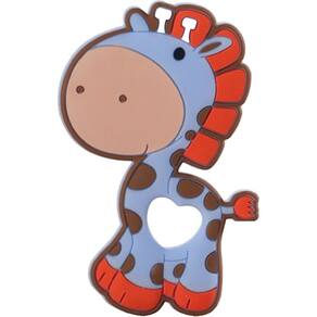 Mordedor Girafa Funny para Bebê de Silicone 7,03x6,55x0,83cm
