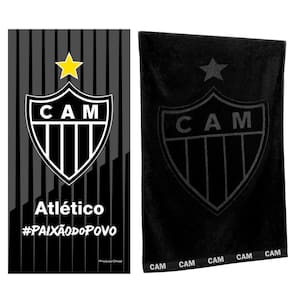 Kit 2 Toalhas Atlético Mineiro Banho Praia e Piscina Oficial Clubes do Brasil Licenciado Buettner