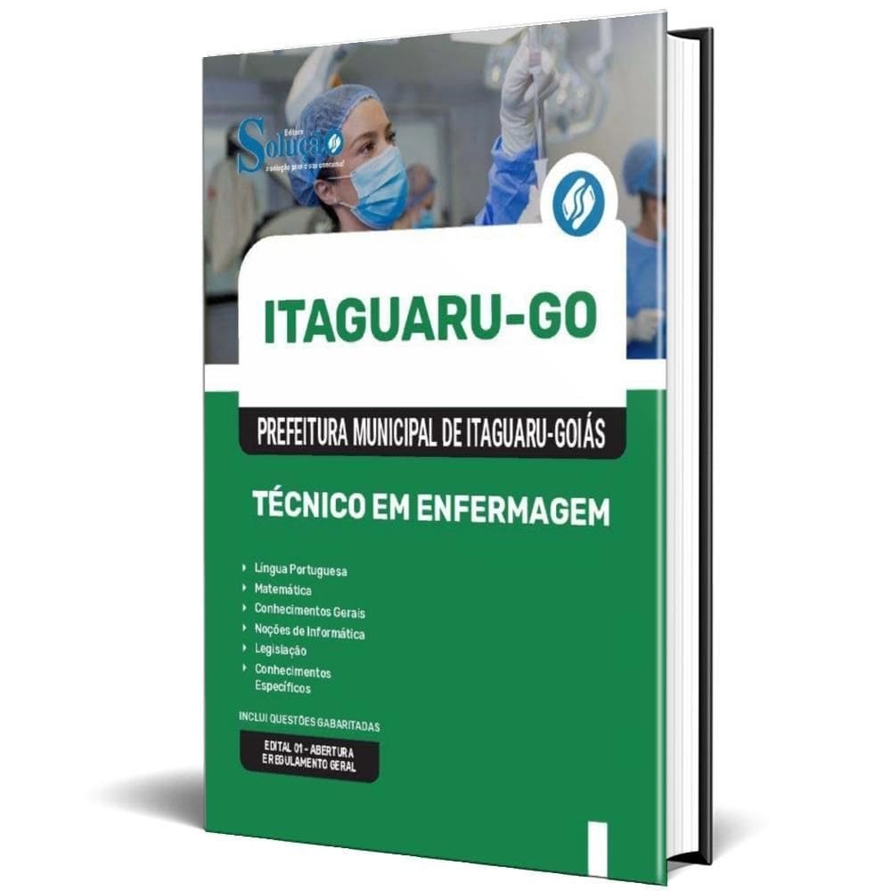 Apostila Prefeitura Itaguaru Go 2025 - Técnico Em Enfermagem