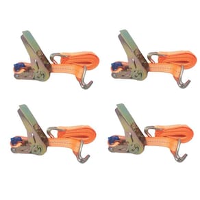 Kit 4 Cinta Com Catraca 800kg 25mm 3m - Moto Jet Ski Barco
