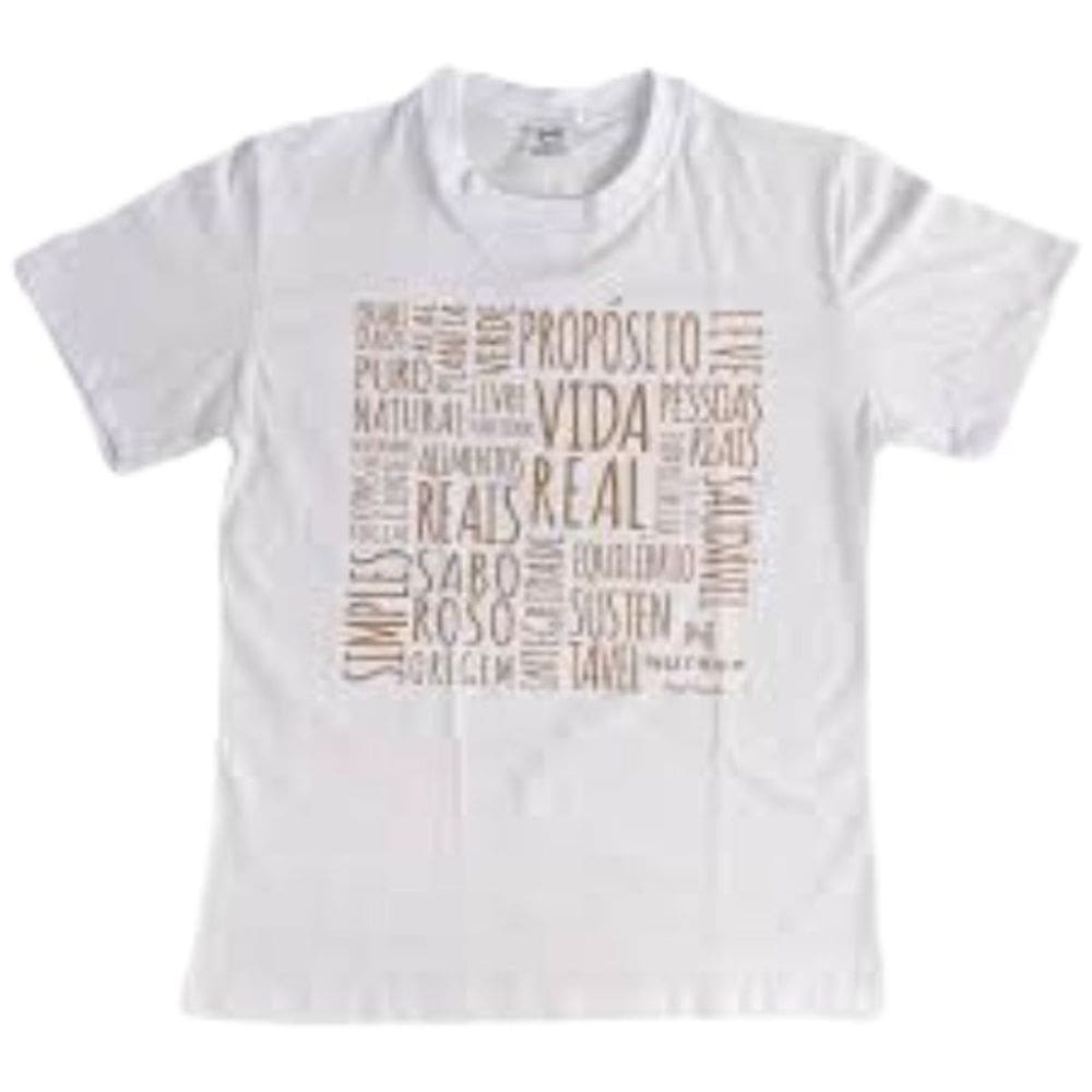 Camiseta Branca de Algodão Nutrify