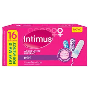 Absorvente Interno Intimus Discreto Mini 16 Unidades