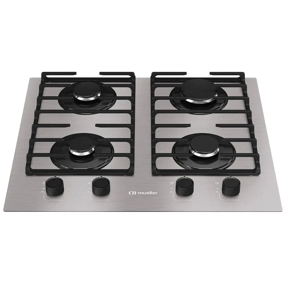Cooktop 4 Bocas a Gás Mueller Chama Mesa de Alumínio MCG4BL Bivolt