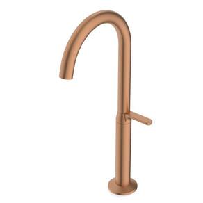 Kit com 2 Torneira para Lavatório de Mesa Bica Alta Design Rose Gold Matte