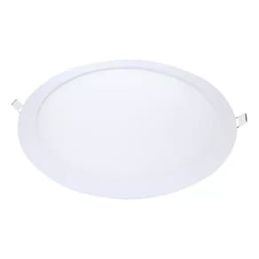 Luminária Painel Led Plafon Embutir 18w Redondo 3000k Bivolt Luz Amarela Branco Quente Sala Cozinha Quarto