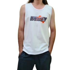 Regata Hurley Fastfornia SM25 Masculina Branco