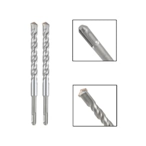 Jogo 2 Brocas Sds Plus 20X310 Mm Aço Carbono Tungstênio