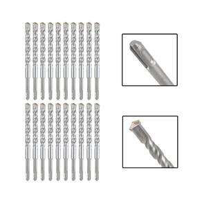 Jogo 20 Brocas Sds Plus 20X310 Mm Aço Carbono Tungstênio
