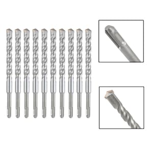 Jogo 10 Brocas Sds Plus 20X310 Mm Aço Carbono Tungstênio