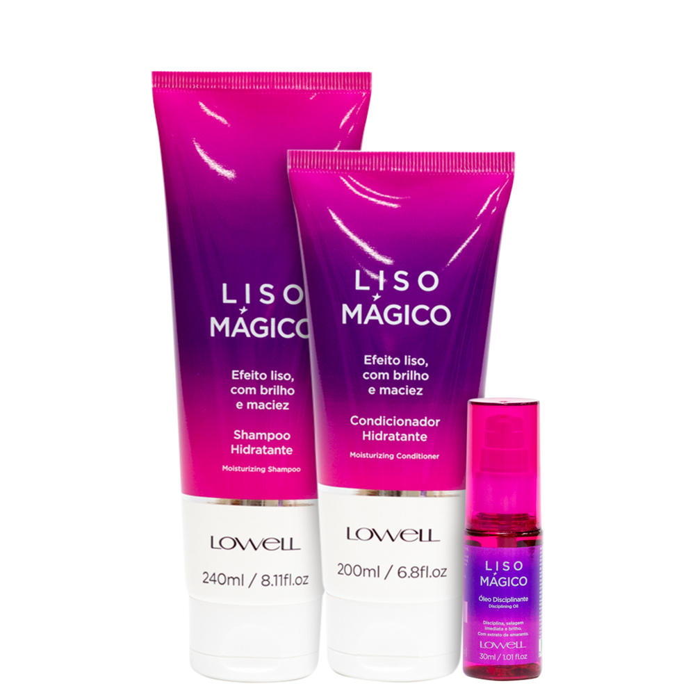 Kit Lowell Keeping Liss Liso Disciplinante (3 Produtos)