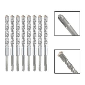 Jogo 8 Brocas Sds Plus 20X310 Mm Aço Carbono Tungstênio