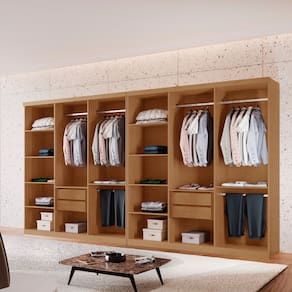 Closet Casal Hera Premium 4 Gavetas e 10 prateleiras MDF Rufato