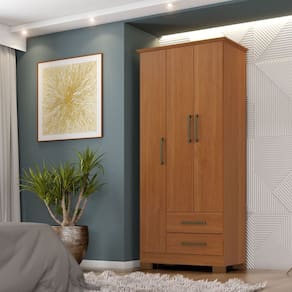 Guarda-roupa França Mdp 3 Portas 2 Gavetas Cinamomo