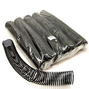 Espiral De Plástico Com 6 Unidades 40Mm Preto Plaspiral