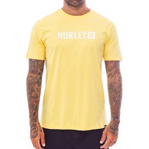 Camiseta Hurley Square SM25 Masculina Amarelo