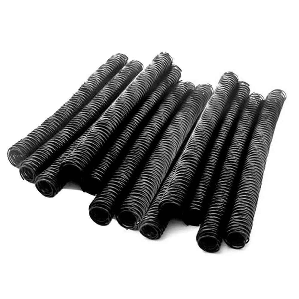 Espiral De Plástico Com 12 Unidades 33Mm Preto Plaspiral