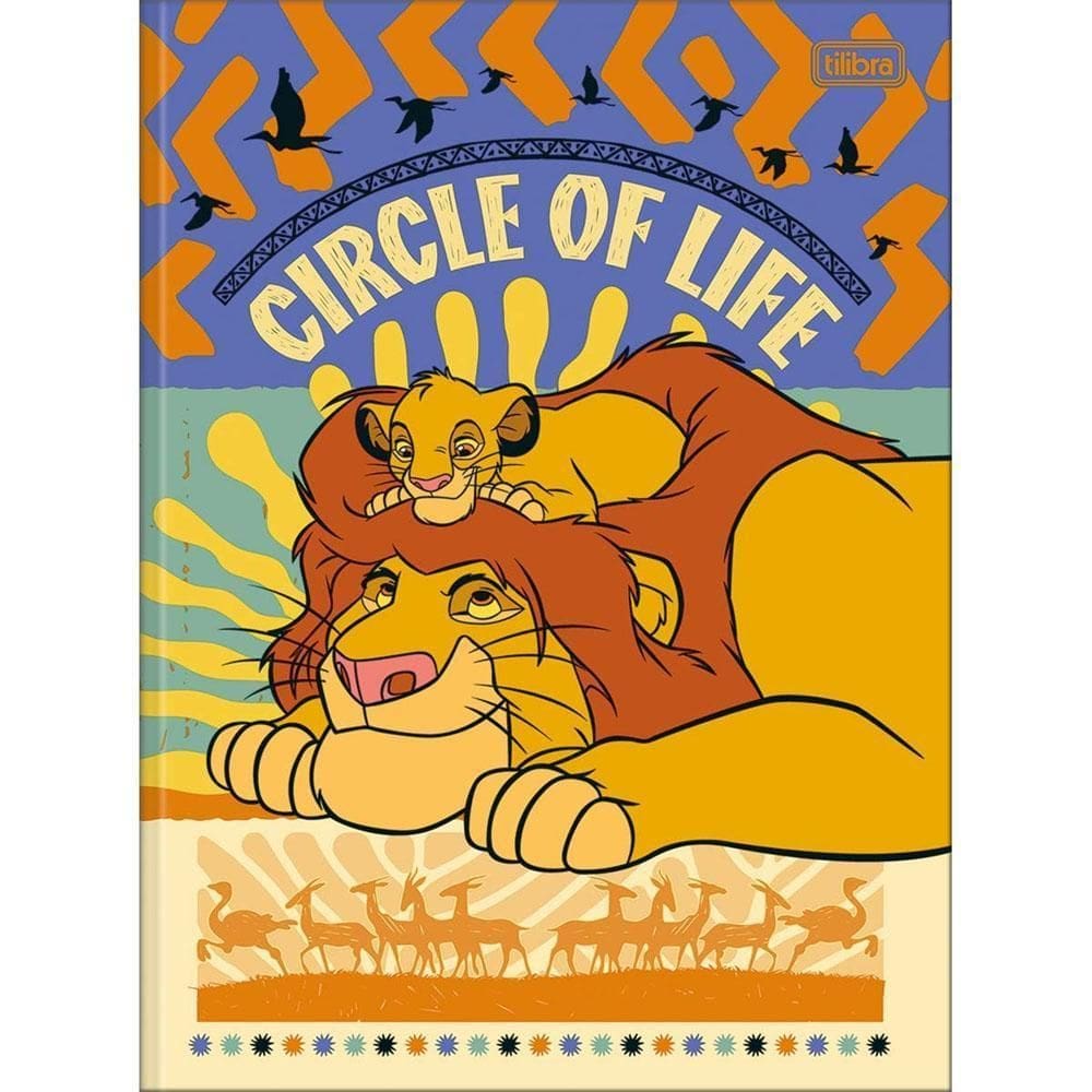 Caderno Brochurão 80Fls Rei Leão Simba E Mufasa Tilibra