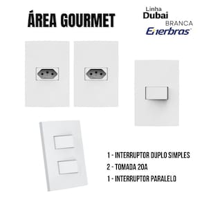 Kit Area Gourmet  Branco Dubai