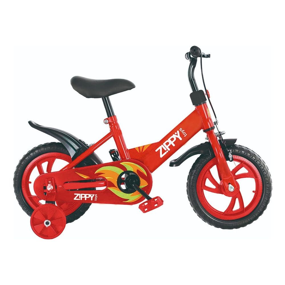 Bicicleta Infantil Aro 12 Com Rodinha Vermelha Zippy Toys Cor Vermelho