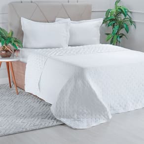 Kit Colcha Queen Santorini Super Macia 240x260cm