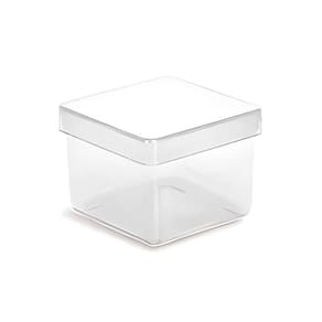 Lembrancinha Caixa Acrilica 4x4cm Cristal 10 Un