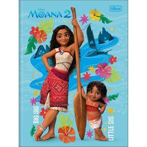 Caderno Brochurão Escolar 80Fls Moana 2 Azul Tilibra