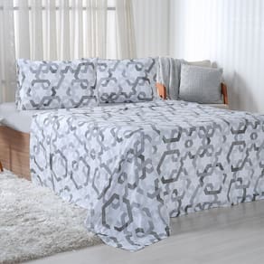 Jogo de Cama Casal 4 Pçs 150 Fios Super Macio 100% Algodão