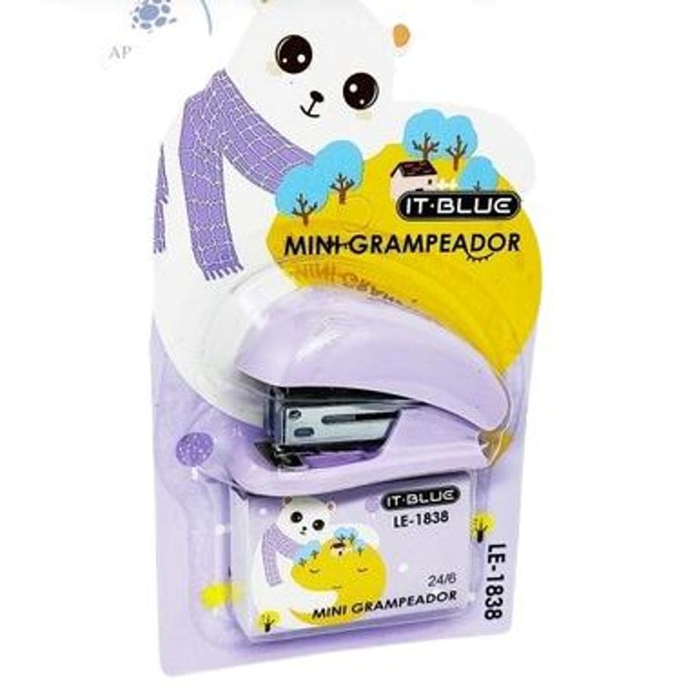 3 Mini Grampeador It-blue Le-1838