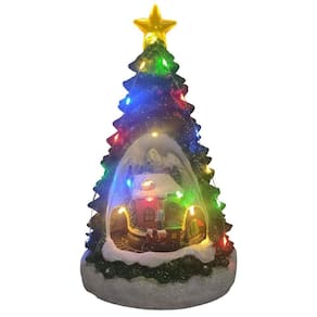 Vila Natalina Arvore De Natal Toca Musicas Com Luz Movimento Iluminação Enfeite Decoração Luxo