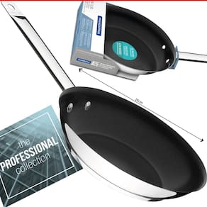 Frigideira Antiaderente Profissional Aço Inox 26cm Tramontina Fundo Triplo 2L