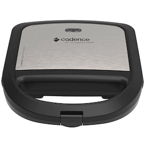 Sanduicheira Toast e Grill Prime Cadence SAN615 Preto e Inox, 220 Volts