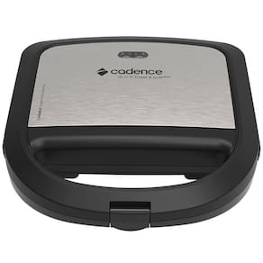 Sanduicheira Toast e Grill Prime Cadence SAN615 Preto e Inox, 110 Volts