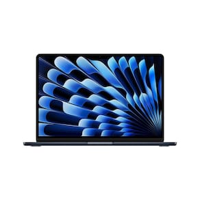 Apple MacBook Air 13", M3, CPU de 8 núcleos, GPU de 8 núcleos, 16GB RAM, 256GB SSD- Meia-noite
