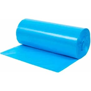 Saco Para Lixo Azul Pe 50l Rolo Com 20 Unidades Plaszom Azul