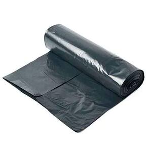 Saco Para Lixo Preto Pe 100l Rolo Com 10 Unidades Plaszom Preto