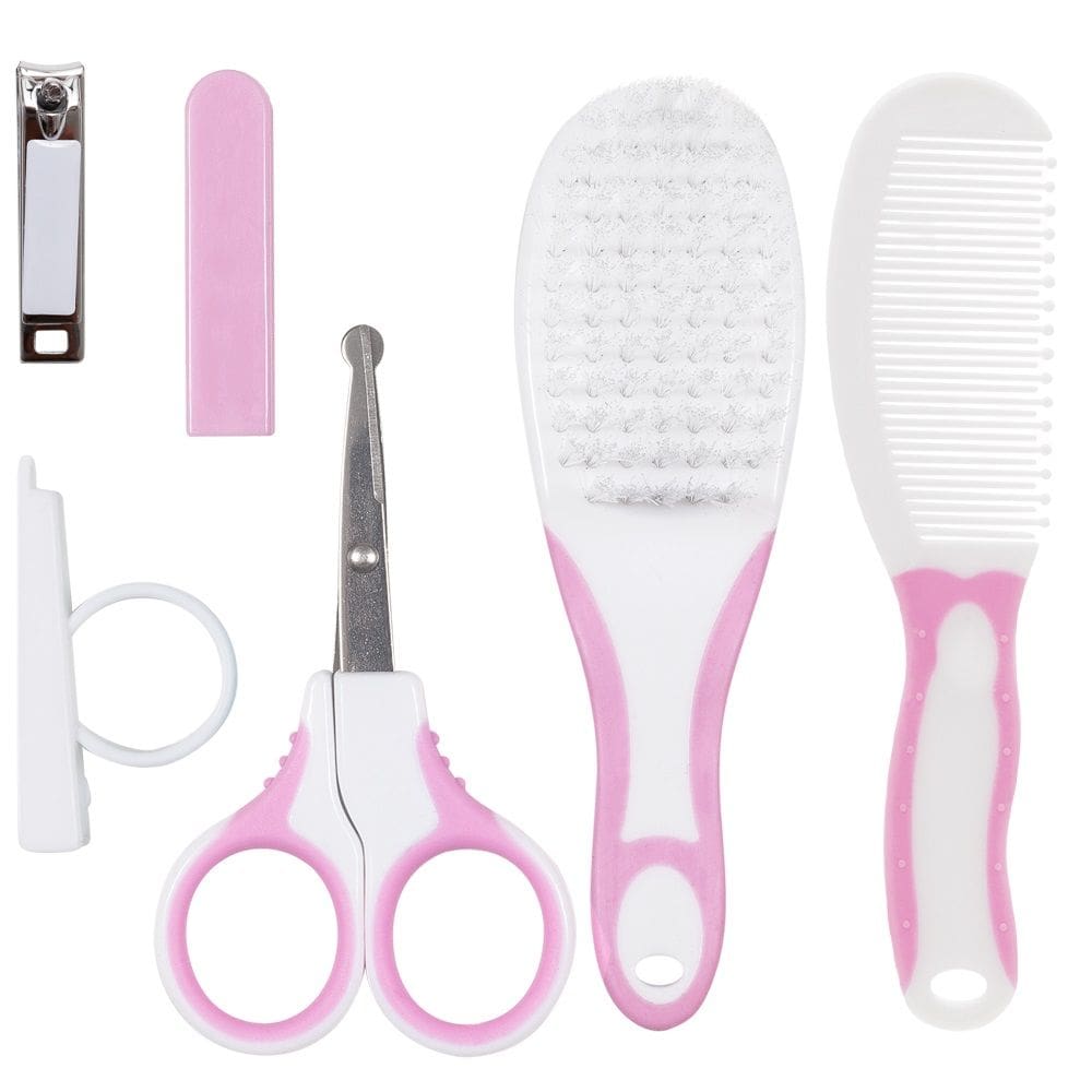 Kit Cuidados Enxoval do Bebê Escova Tesoura Cortador de Unha Buba