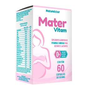 Mater Vitamina Para Gestante  Natunéctar 500mg - 60 Cápsulas