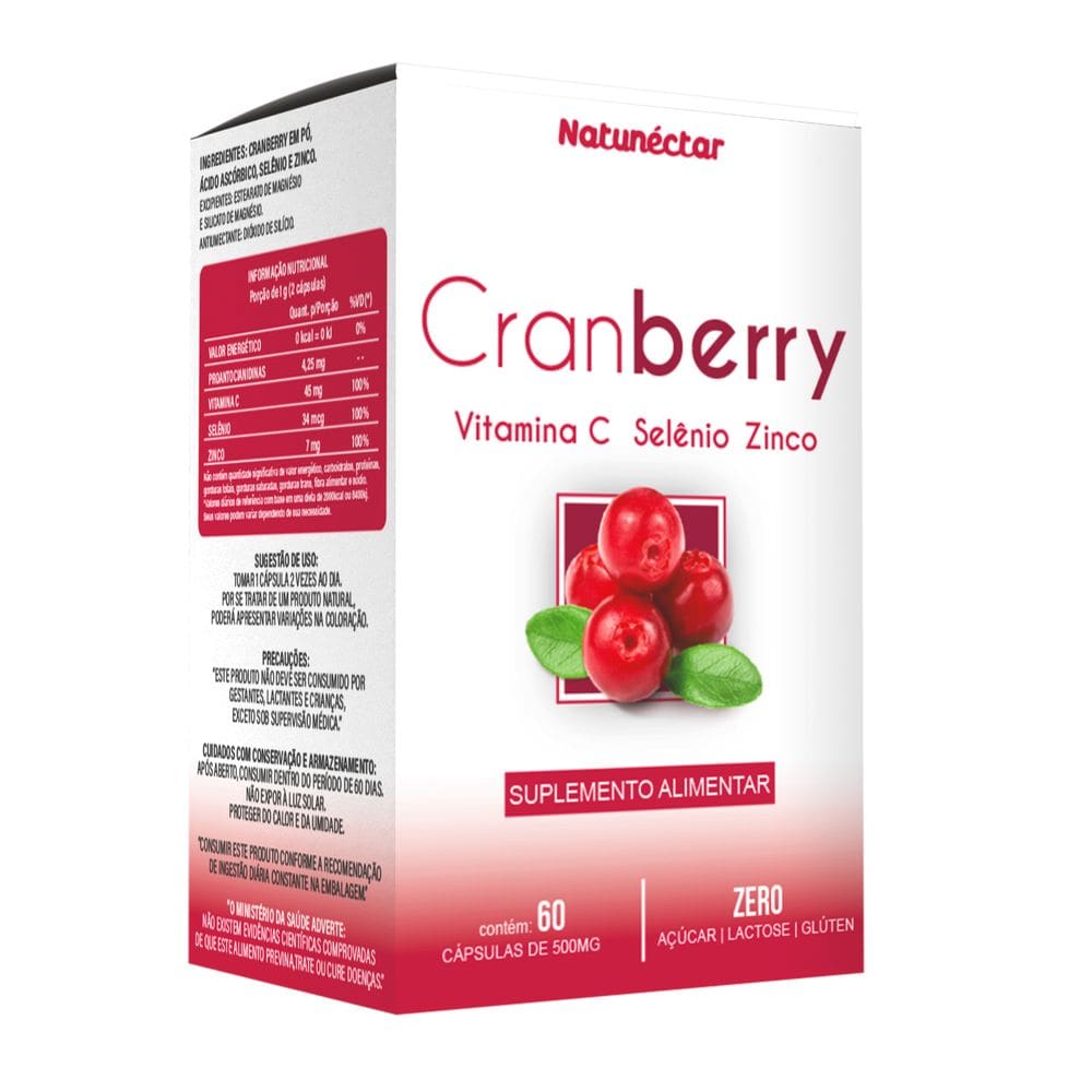 Cranberry Natunectar 500mg - 60 cápsulas