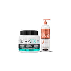 Kit Máscara Bóratx 1kg e Cauter Gloss 500ml Bórabella